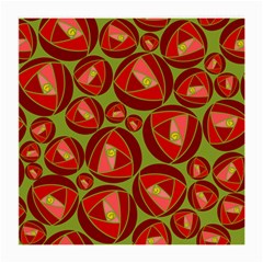 Abstract Rose Garden Red Medium Glasses Cloth by Dutashop