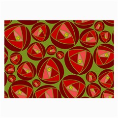 Abstract Rose Garden Red Large Glasses Cloth by Dutashop