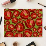 Abstract Rose Garden Red Cosmetic Bag (XL) Front