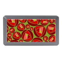 Abstract Rose Garden Red Memory Card Reader (mini)