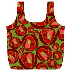 Abstract Rose Garden Red Full Print Recycle Bag (xl) by Dutashop