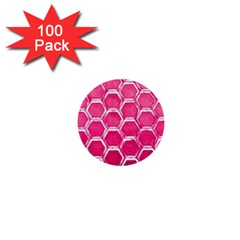 Hexagon Windows 1  Mini Buttons (100 Pack)  by essentialimage365