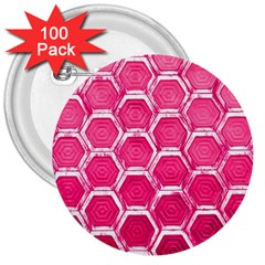 Hexagon Windows 3  Buttons (100 Pack)  by essentialimage365