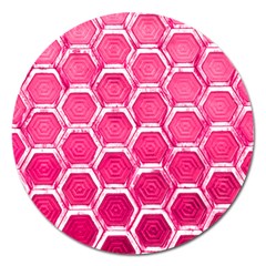 Hexagon Windows Magnet 5  (round) by essentialimage365