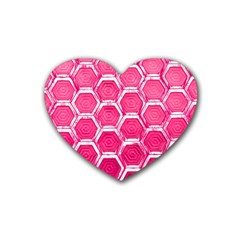 Hexagon Windows Heart Coaster (4 Pack)  by essentialimage365