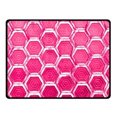 Hexagon Windows Double Sided Fleece Blanket (small)  by essentialimage365