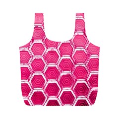 Hexagon Windows Full Print Recycle Bag (m) by essentialimage365