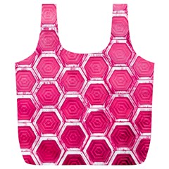 Hexagon Windows Full Print Recycle Bag (xl) by essentialimage365