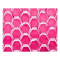 Hexagon Windows Double Sided Flano Blanket (large)  by essentialimage365