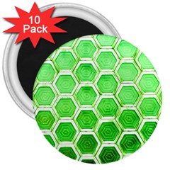 Hexagon Windows 3  Magnets (10 Pack)  by essentialimage365