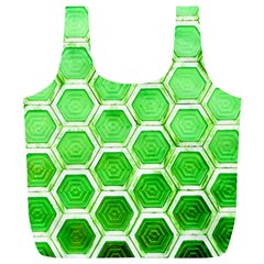 Hexagon Windows Full Print Recycle Bag (xl) by essentialimage365