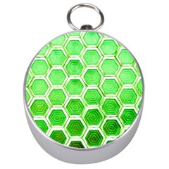 Hexagon Windows Silver Compasses by essentialimage365