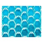 Hexagon Windows Double Sided Flano Blanket (Large)  80 x60  Blanket Front