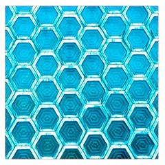 Hexagon Windows Large Satin Scarf (square) by essentialimage365