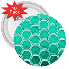 Hexagon Windows 3  Buttons (10 Pack)  by essentialimage365