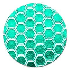 Hexagon Windows Magnet 5  (round) by essentialimage365