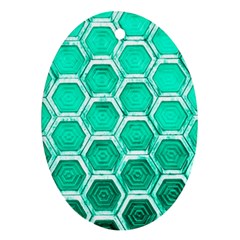 Hexagon Windows Oval Ornament (two Sides) by essentialimage365