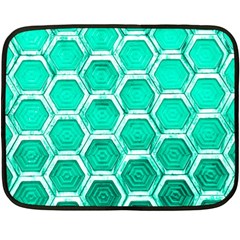 Hexagon Windows Double Sided Fleece Blanket (mini)  by essentialimage365