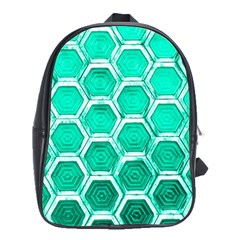 Hexagon Windows School Bag (xl) by essentialimage365