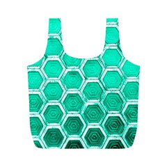 Hexagon Windows Full Print Recycle Bag (m) by essentialimage365