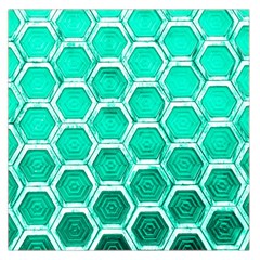 Hexagon Windows Large Satin Scarf (square) by essentialimage365