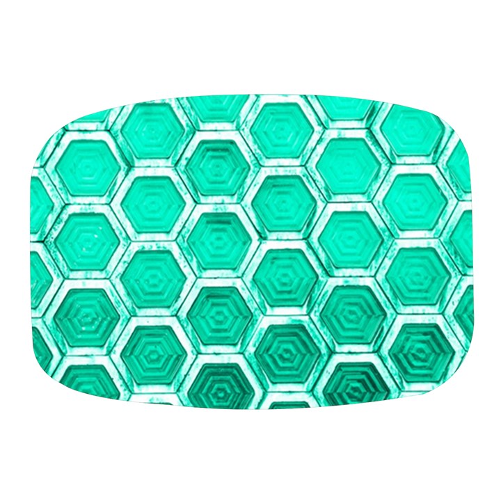 Hexagon Windows Mini Square Pill Box