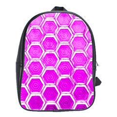 Hexagon Windows School Bag (large) by essentialimage365