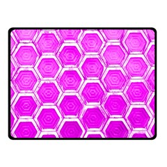 Hexagon Windows Double Sided Fleece Blanket (small)  by essentialimage365