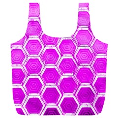 Hexagon Windows Full Print Recycle Bag (xxl) by essentialimage365