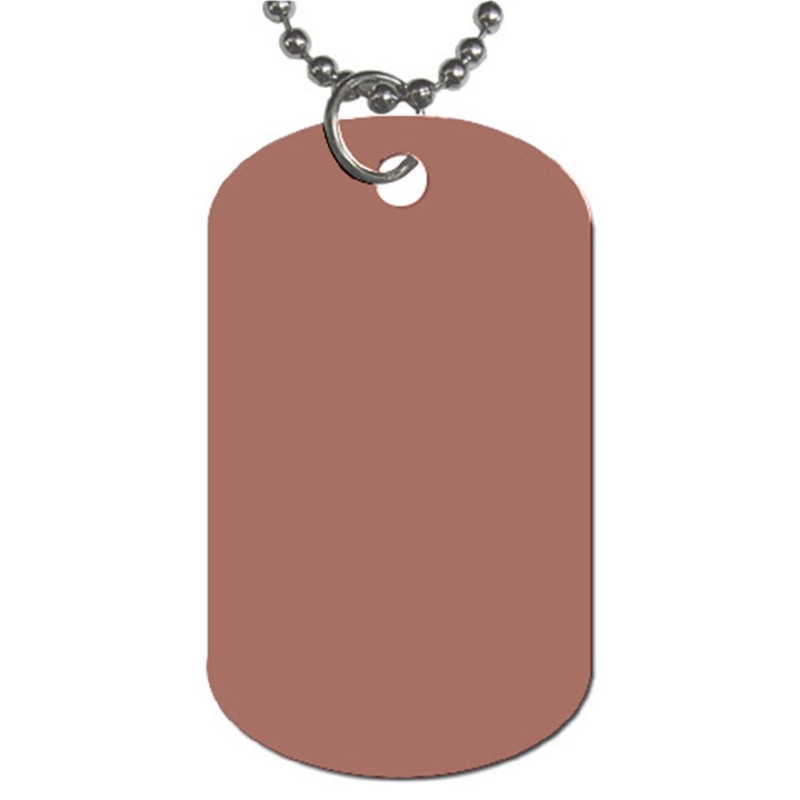 Blast-off Bronze Dog Tag (One Side)