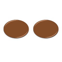 Caramel Cafe Cufflinks (Oval)