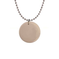 Frosted Almond 1  Button Necklace by FabChoice