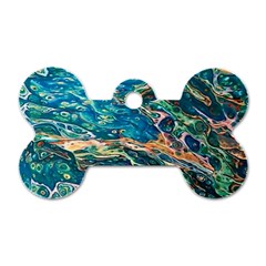 Oceanic Mircoscope  Dog Tag Bone (one Side) by BrenZenCreations