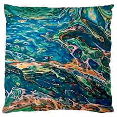 Oceanic Mircoscope  Large Cushion Case (one Side) by BrenZenCreations