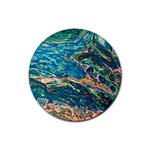 Oceanic Mircoscope  Rubber Coaster (Round)  Front