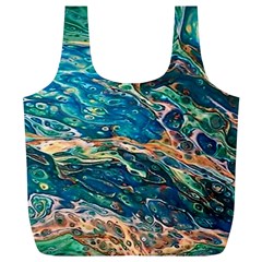 Oceanic Mircoscope  Full Print Recycle Bag (xl) by BrenZenCreations