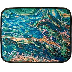 Oceanic Mircoscope  Fleece Blanket (mini) by BrenZenCreations