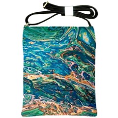 Oceanic Mircoscope  Shoulder Sling Bag by BrenZenCreations