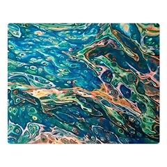 Oceanic Mircoscope  Double Sided Flano Blanket (large)  by BrenZenCreations