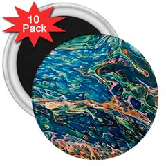 Oceanic Mircoscope  3  Magnets (10 Pack)  by BrenZenCreations