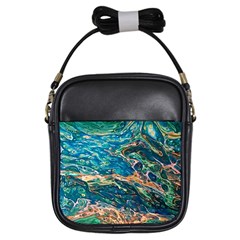 Oceanic Mircoscope  Girls Sling Bag by BrenZenCreations