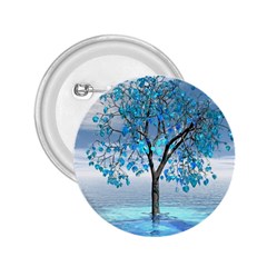 Crystal Blue Tree 2 25  Buttons by icarusismartdesigns