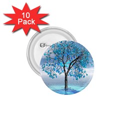 Crystal Blue Tree 1 75  Buttons (10 Pack) by icarusismartdesigns