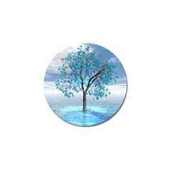 Crystal Blue Tree Golf Ball Marker (10 Pack) by icarusismartdesigns