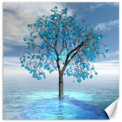 Crystal Blue Tree Canvas 12  X 12  by icarusismartdesigns