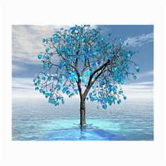 Crystal Blue Tree Small Glasses Cloth (2 Sides) by icarusismartdesigns