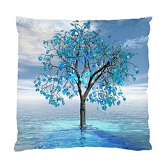 Crystal Blue Tree Standard Cushion Case (two Sides) by icarusismartdesigns