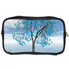 Crystal Blue Tree Toiletries Bag (two Sides) by icarusismartdesigns