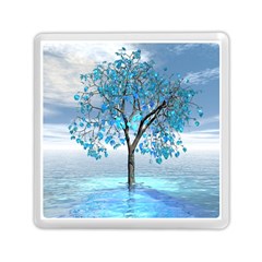 Crystal Blue Tree Memory Card Reader (square) by icarusismartdesigns