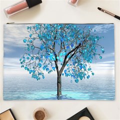 Crystal Blue Tree Cosmetic Bag (xxl) by icarusismartdesigns